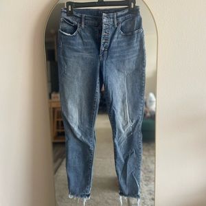 Lucky Brand High Waisted Distressed Skinny Ankle Jeans size 6